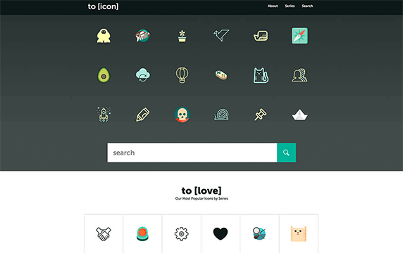 Toicon - 图标系列ToIcon：受欢迎的图标系列ToIcon，它提供了很多精心设计的多风格icon图标，所有的图标均加入了CC授权。