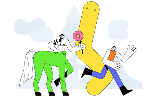 Flow Lava - 未来风格的开源插画：Flow Lava提供了16个插画场景有PNG和SVG格式，插画角色提供了Sketch和Figma格式，可以任意定制/修改这些插画的身体部位，这些插画免费可商用。