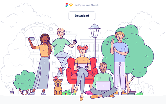 Wrrooom - 可以自由定义插画的网站：Wrrooom是一个可以自由定义插画的网站，网站上提供了超多创造角色插画的组件和素材库，使用这些元素和场景可以轻松生成无限数量的插画。