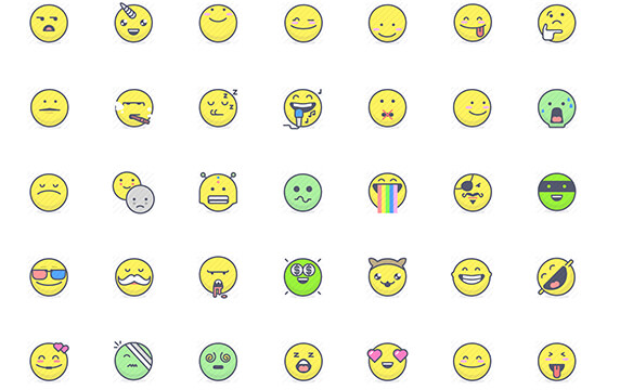 Emojious - 情感表情的图标库：Emojious是一个用于表达想法、语气和情感的图标库，网站目前拥有3600多个图标，有表情包的分类，非常精致。