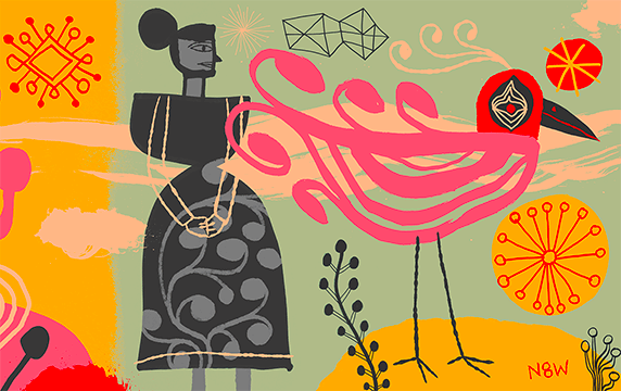 n8w - 聚集优秀插画家作品的网站：Nate Williams 是美国西部的一位艺术设计总监，他为杂志、书本、包装、广告和产品设计插画和手绘字体，他的个人网站n8w记录了很多作品的灵感和实现过程。