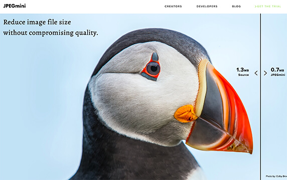 JPEGmini - 在线JPEG图片压缩：获得最小的图像文件大小而不会影响质量或更改您的工作流程。